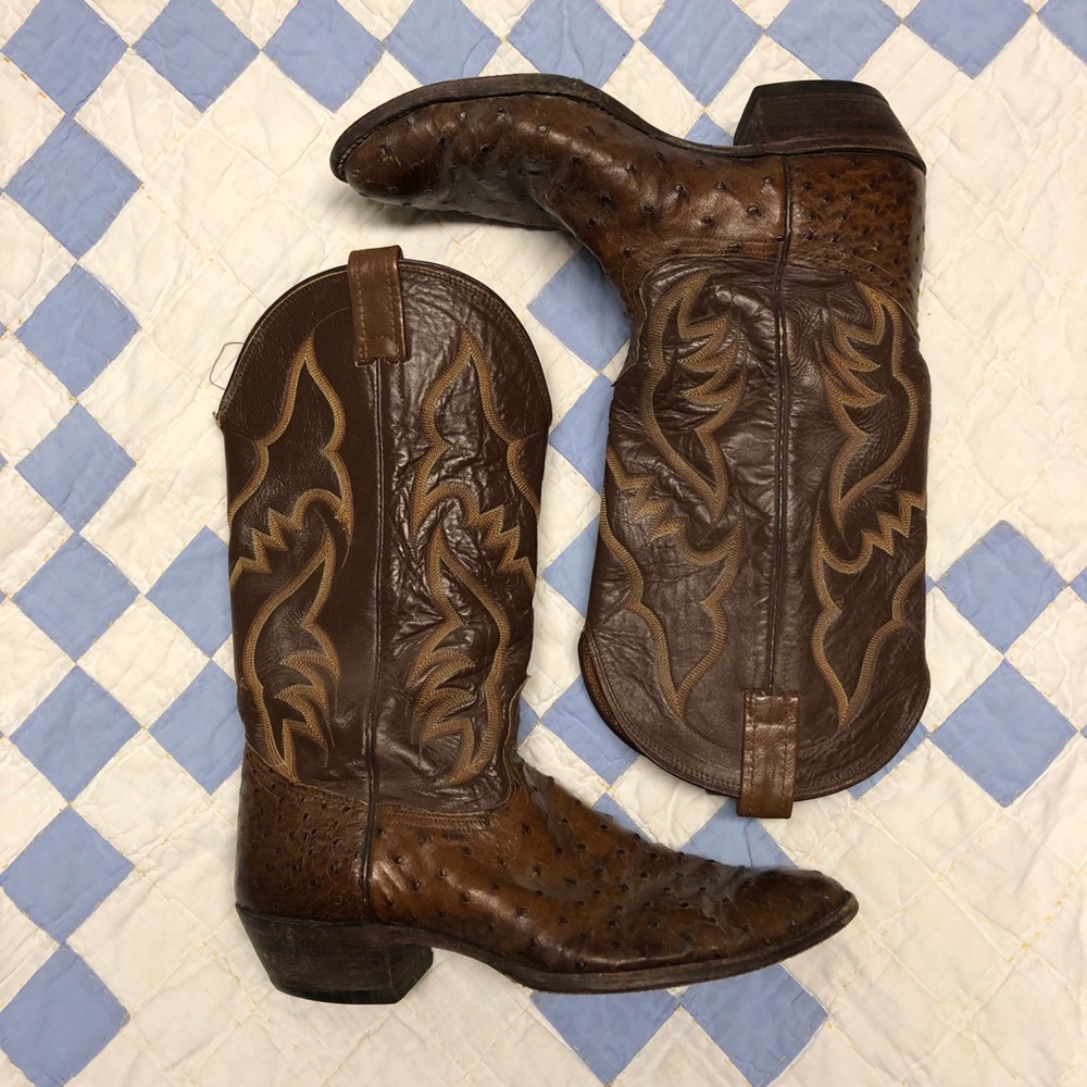 Nocona Ostrich Skin Boots